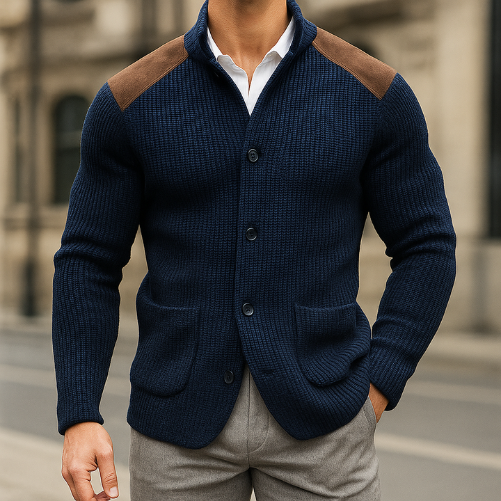 Ralph | Modern Textured Knit Blazer for Men