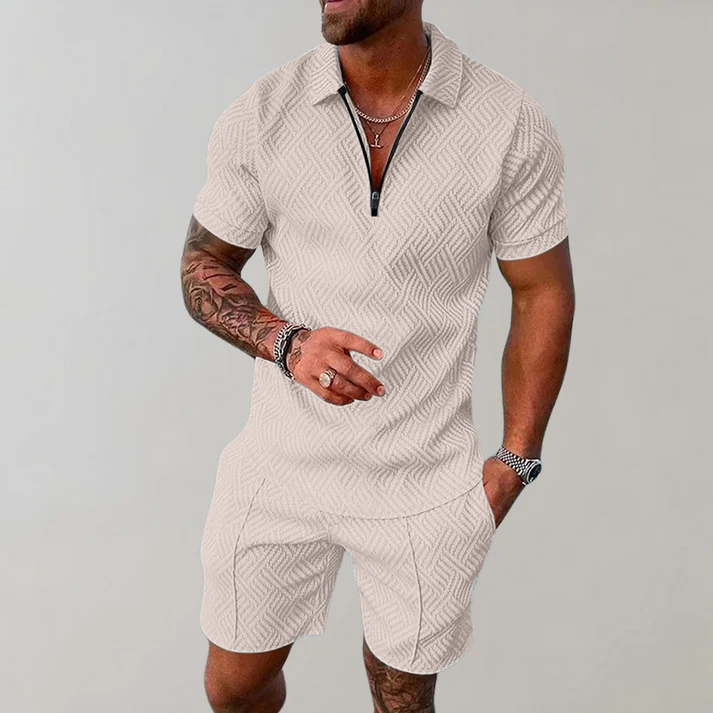 Dylan | Polo Shirt und Shorts Set für Herren – Modernes Design