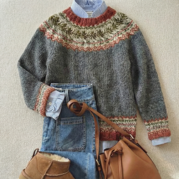 Eleanor | Nordic Heritage Knit Sweater for Women