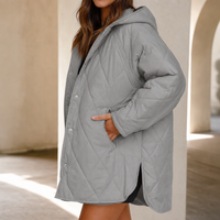 Vivienne | Elegant Puffer Jacket with Diamond Quilting and Hood