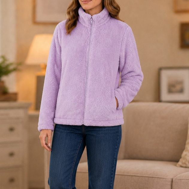 Velora | Fleecejacke mit Stehkragen – Weich und Warm für Frauen