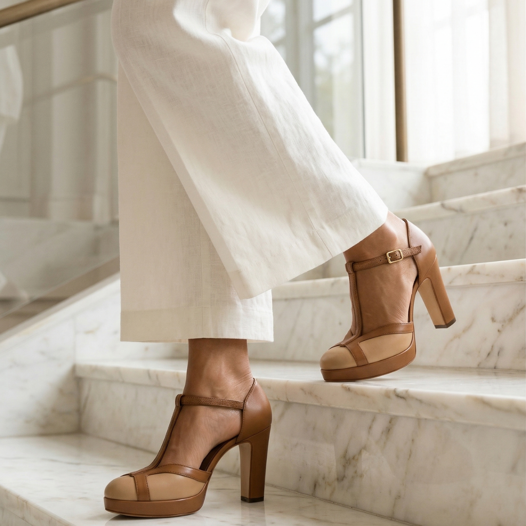 Nadia | Geschlossene Absatzschuhe – Eleganter Retro-Stil für Frauen