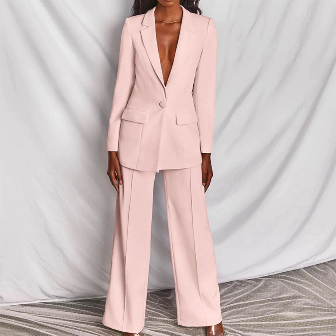 Elizabeth | Elegantes Zweiteiliges Blazer und Hosen-Set Für Damen