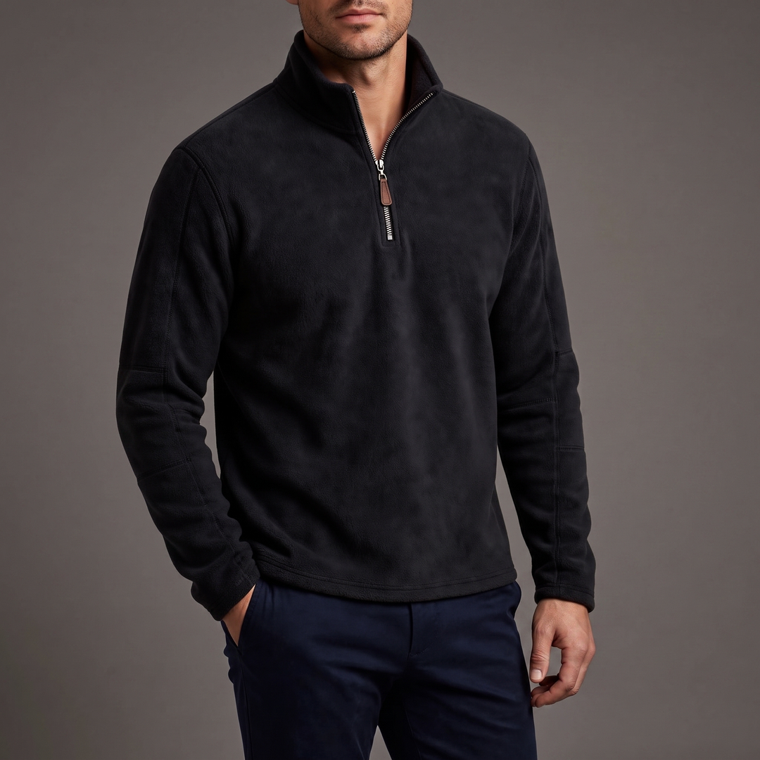 Hollingworth | Fleece Pullover – Bequemer Quarter Zip für Männer