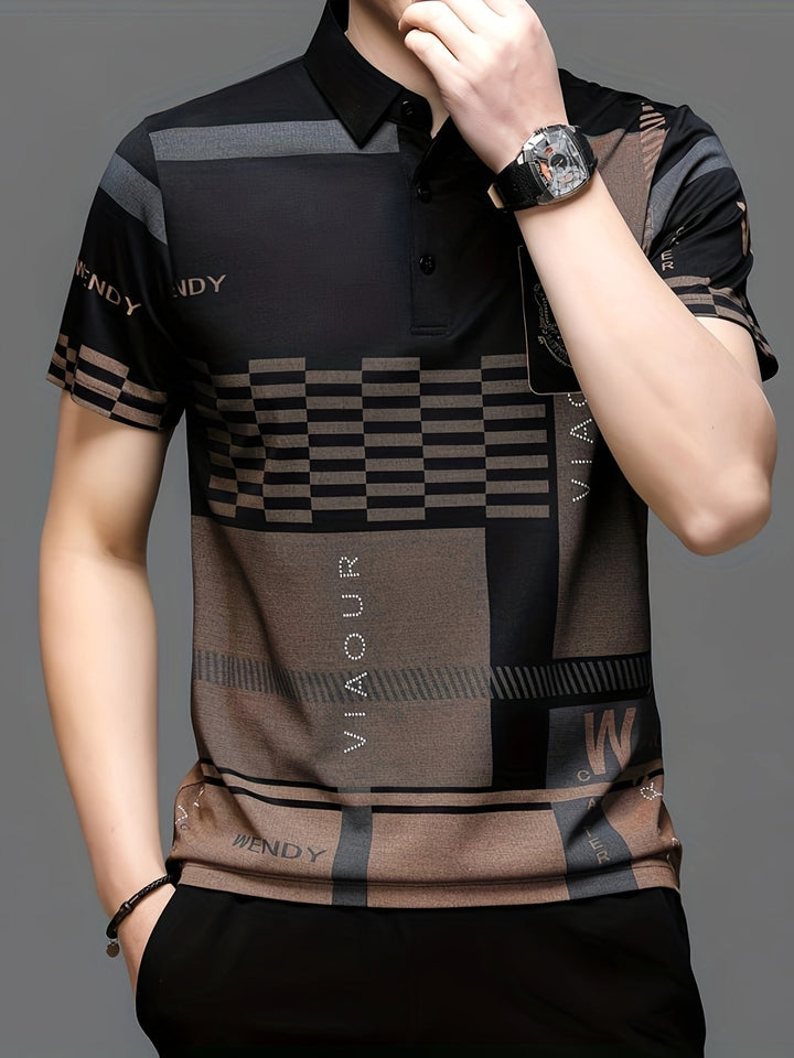 Nicolas | Polo Shirt – Elegantes Colorblock Design für Männer