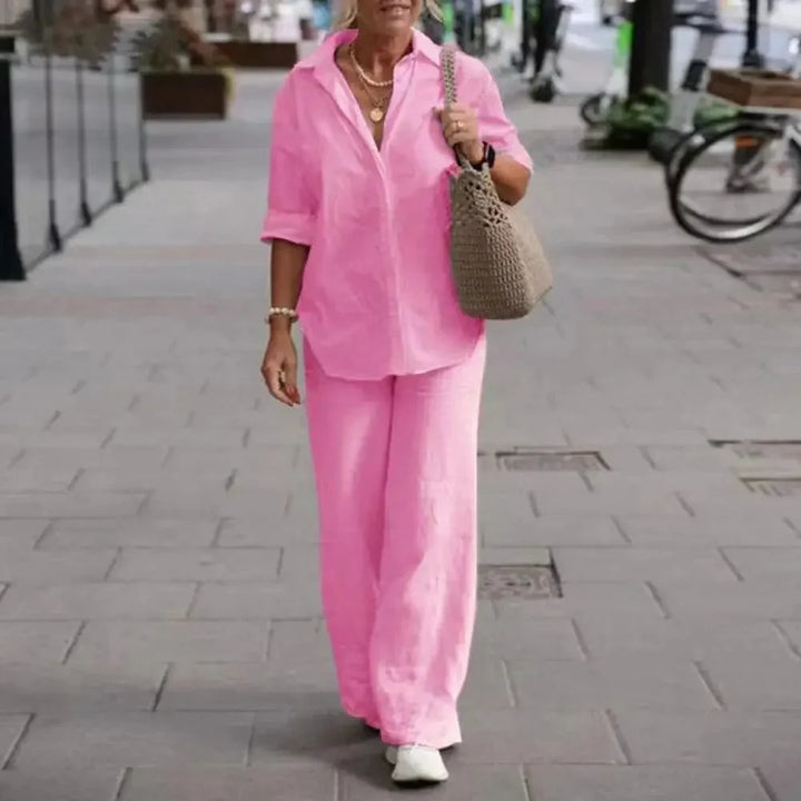 Maria | Airy and Elegant Two-Piece Linen Set