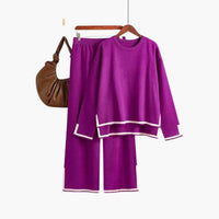 Luisa | Modern Two-Piece Casual Set with Contrast Details