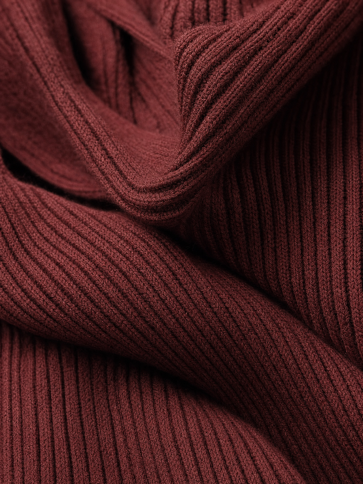 Viana | Midi Dress – Eleganter Slim Fit mit Halbturtleneck