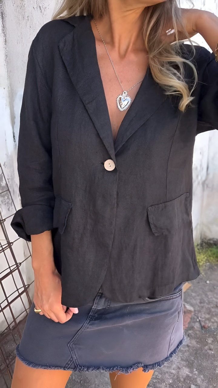 Clara | Minimalist and Versatile Linen Blazer