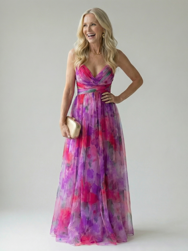 Isel | Maxi Kleid – Leichtes Wickeldesign für Frauen