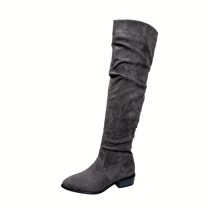Matilda | Striking knee-high platform lace-up boots