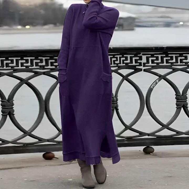 Mara | Strick Maxi Kleid – Gemütlicher, Übergroßer Stil für Frauen