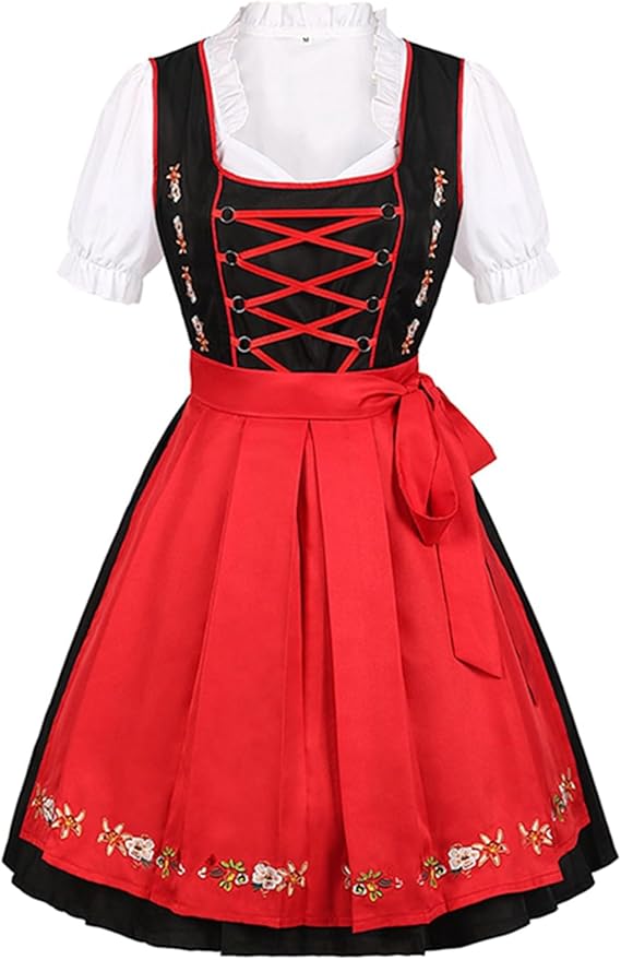 Hannah | Traditional Oktoberfest Dirndl Dress with Apron