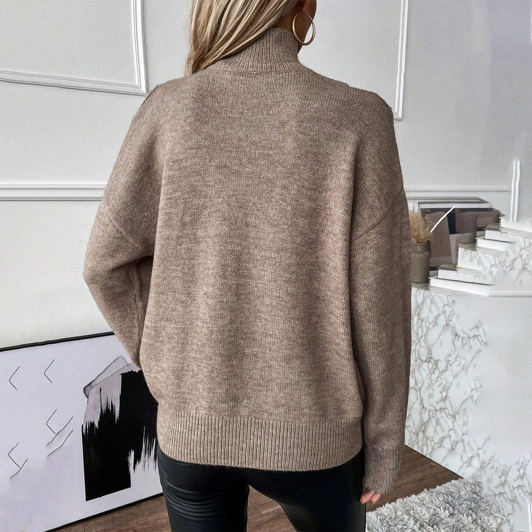 Bettina | Off-Shoulder Rollkragenpullover für Damen