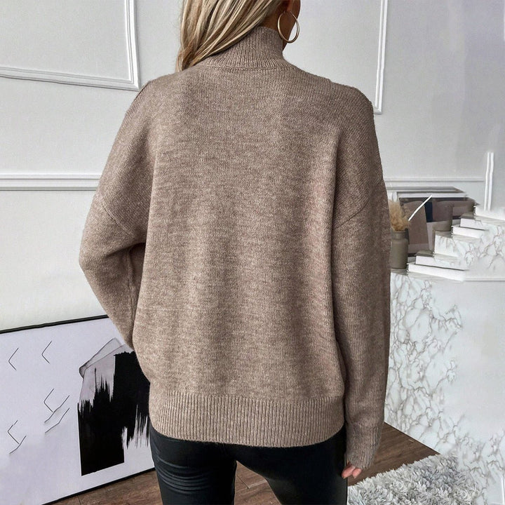 Bettina | Off-Shoulder Rollkragenpullover für Damen
