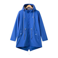 Lucy | Waterproof hooded trench coat for active days