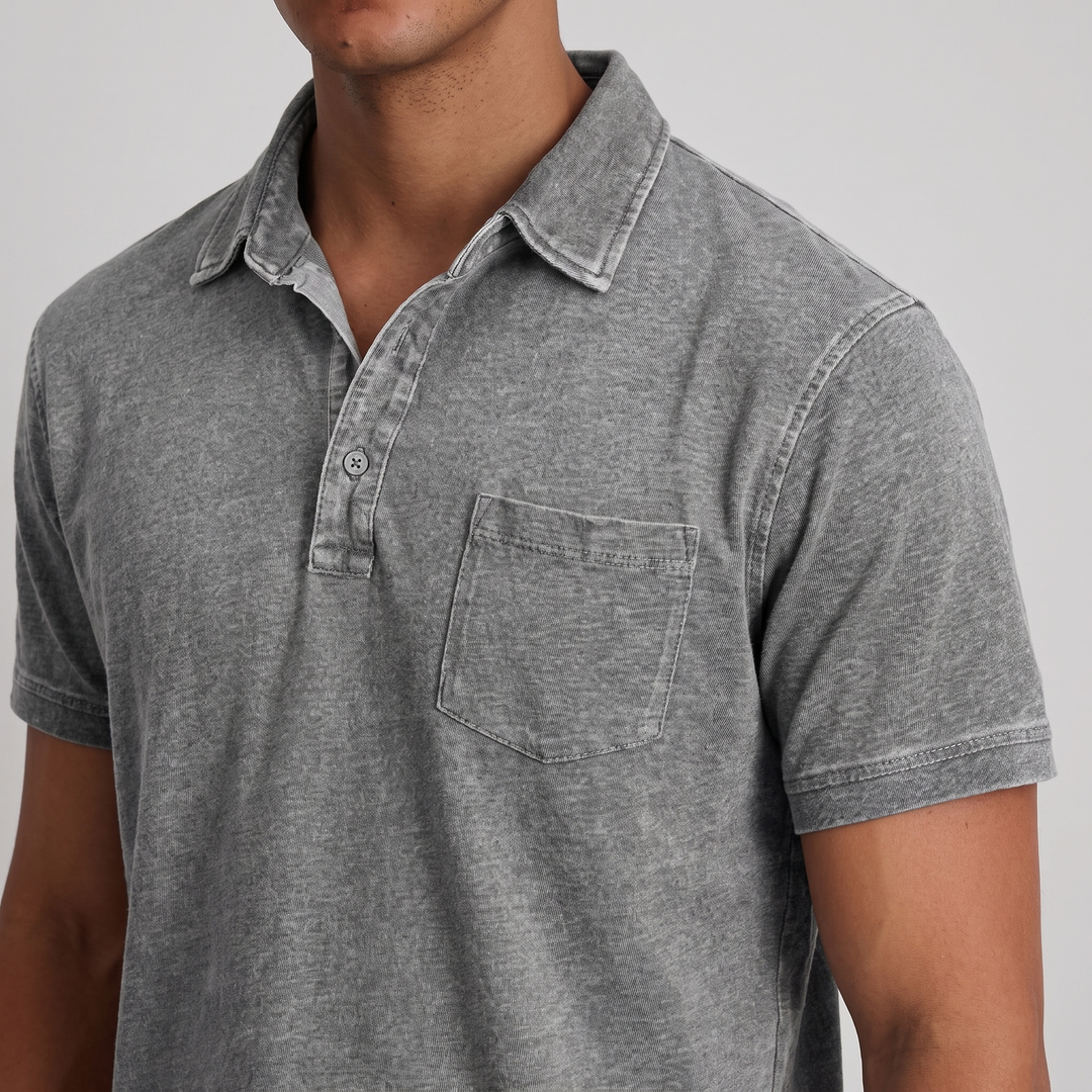 Charnley | Entspannten Polo-Shirt für Männer – Vintage-Farben