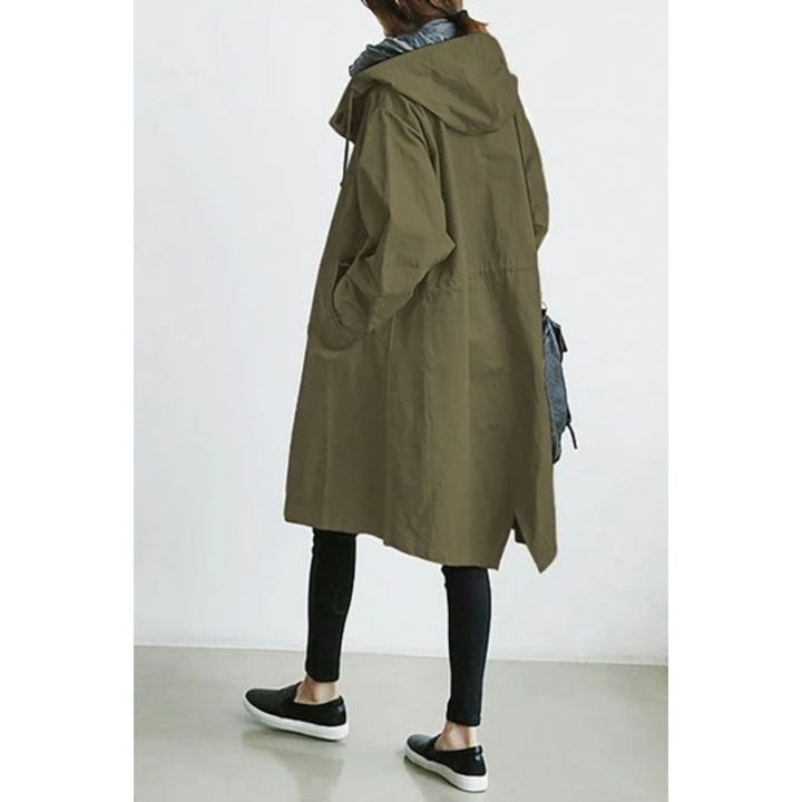 Valentina | Long Hooded Trench Coat for Style and Comfort