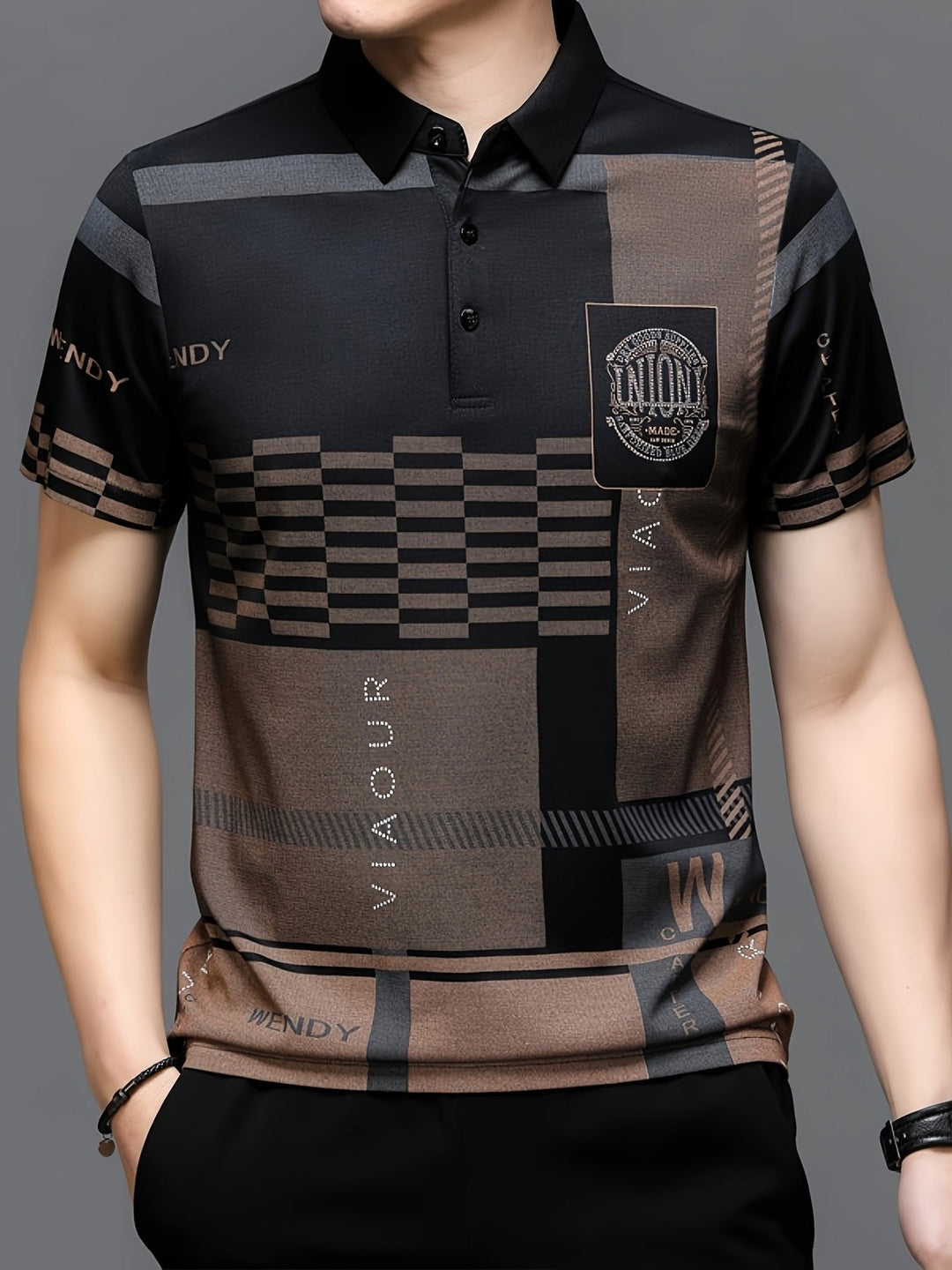 Nicolas | Polo Shirt – Elegantes Colorblock Design für Männer