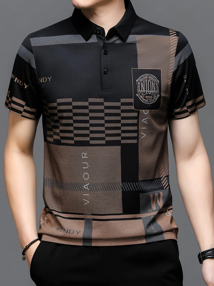 Nicolas | Polo Shirt – Elegantes Colorblock Design für Männer