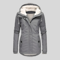 Mila | Elegante Damen Winterjacke Mit Kapuze Und Wetterschutz