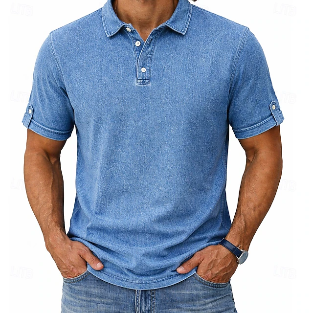Dominic | Vintage-Wash Polo Shirt für Männer – Zeitloser Stil