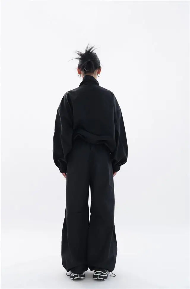Drune | Oversized Trainingsanzug – Sportlich in Schwarz