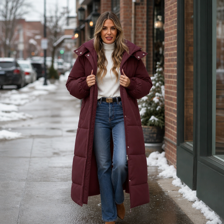 Wearbella | Long Hooded Puffer Coat – Eleganter Wintermantel für Frauen