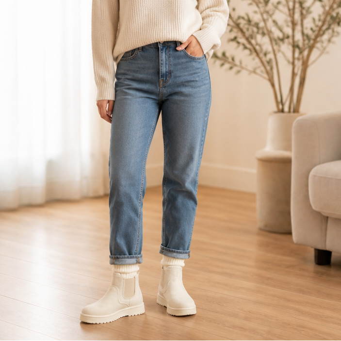 Cozywalk | Futtergefütterte Slip-On Winterstiefel für Damen