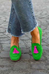 Matilda | Elegant Women's Pointed-Toe Loafers with Fringe Detail