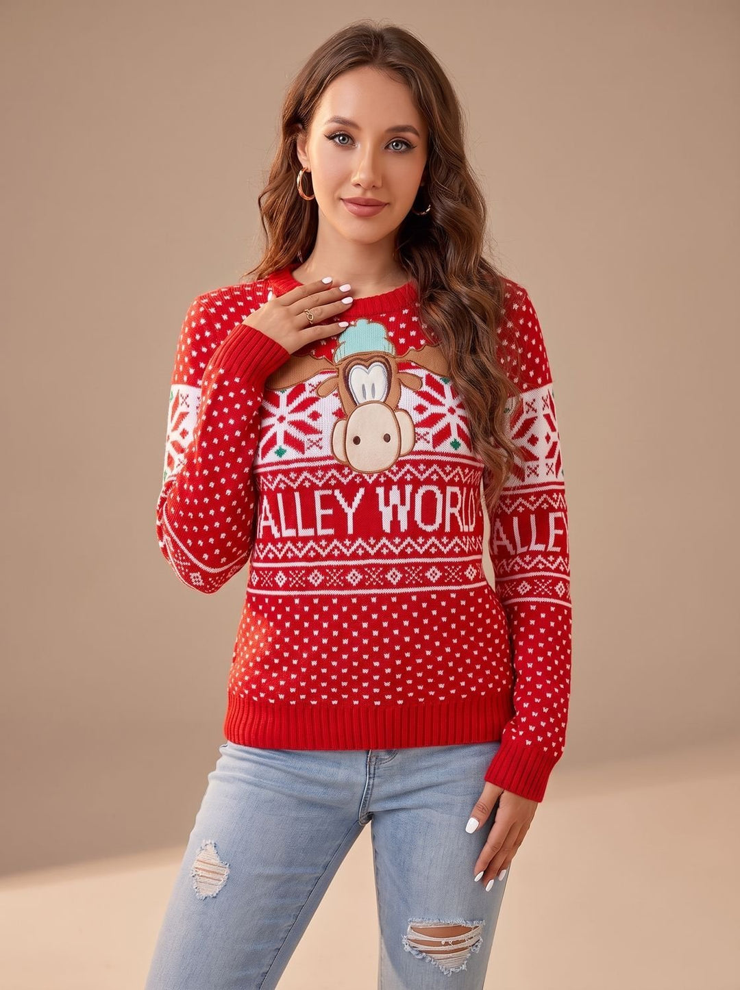 Johanna | Weihnachtspullover – Festlicher Strickpullover für Damen