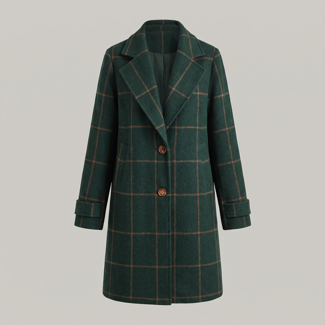 Koralle | Checkered Coat – Klassisches Design für jeden Anlass
