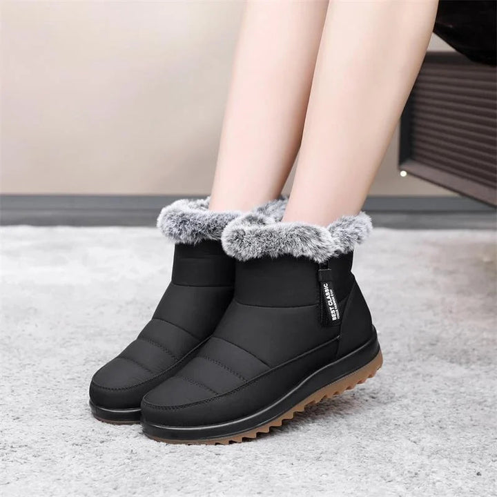 Warmalia | Slip-On Snow Boots mit Kunstpelz-Futter