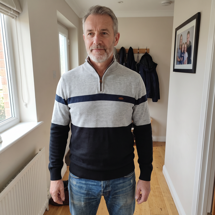 Elston | Quarter-Zip Pullover – Elegante Warmth für Männer