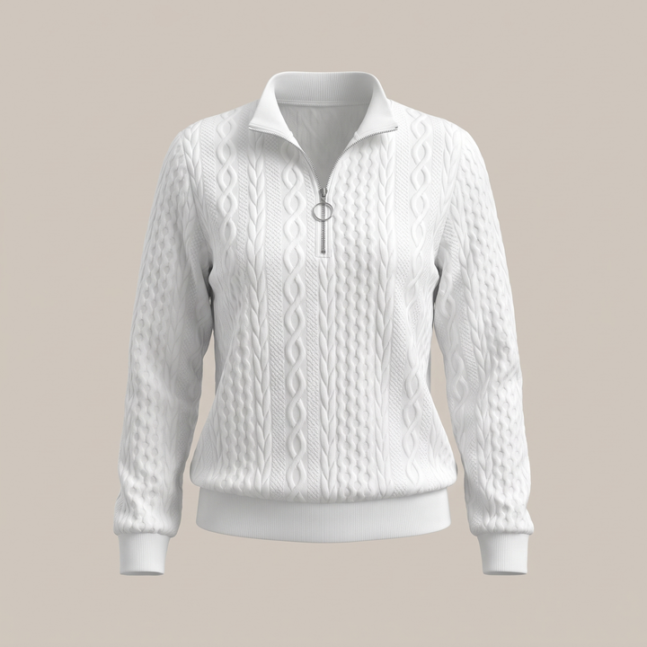 Amy | Zipper Sweater – Cozy and Stylish Design for Women