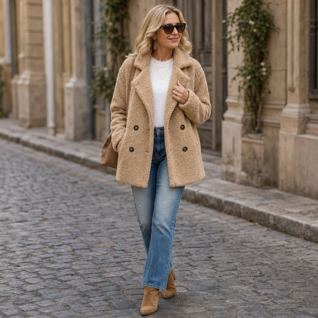 Cozelle | Teddy Fleece Winter Jacket – Chic und Warm