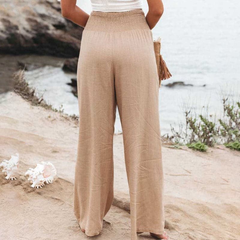 Anne | Airy and Elegant Linen Wide-Leg Trousers