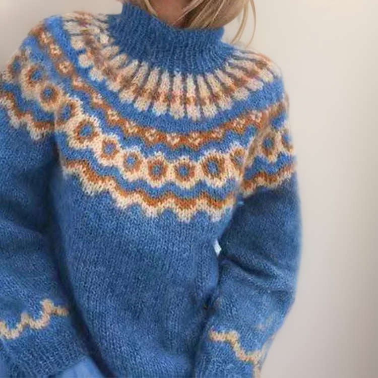 Inge | Rollkragenpullover – Kuscheliger Grobstrickstil für Frauen