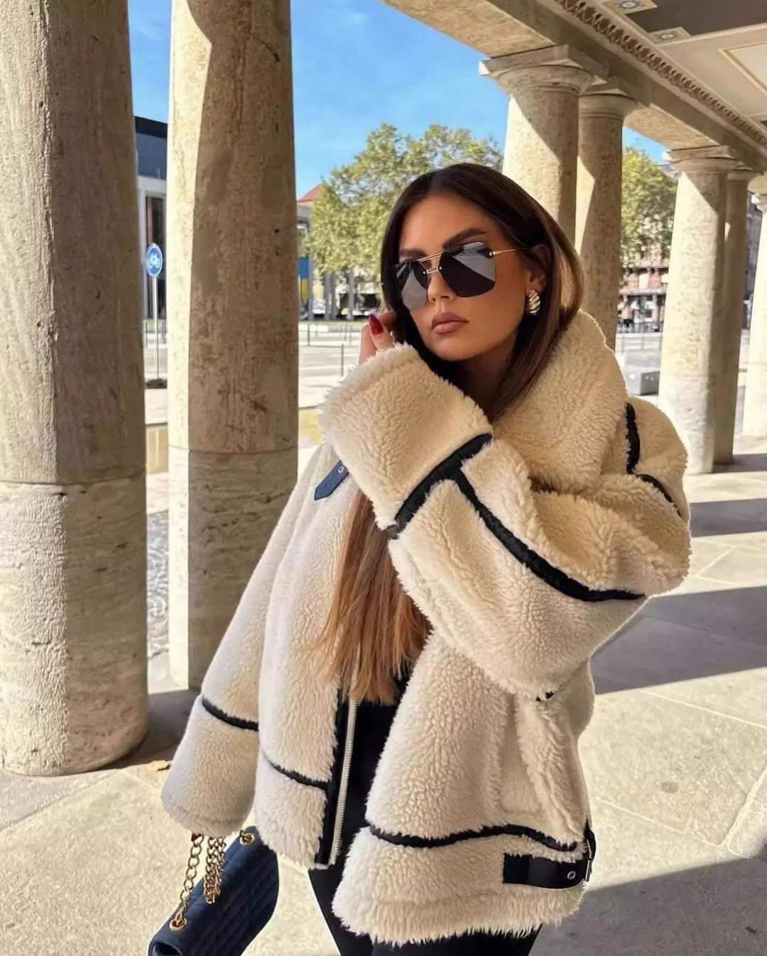 Lara | Sherpa Teddy Jacket – Bequeme Oversized Passform für Damen