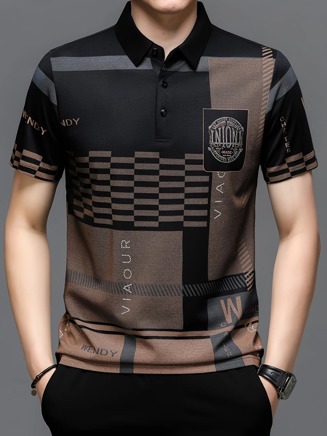 Nicolas | Polo Shirt – Elegantes Colorblock Design für Männer