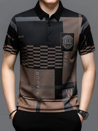 Benjamin | Modern Color-Block Polo Shirt with Light Stretch