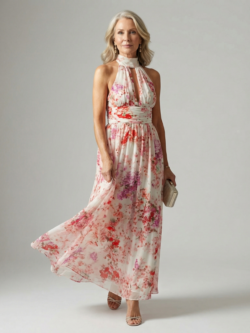 Elyon | Maxi Kleid – Luftige Blumenmuster für Damen