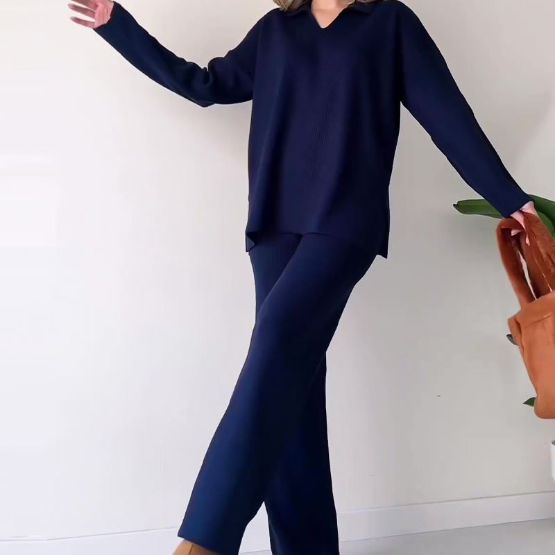 Simone | Zweiteiliger Strickanzug – Eleganter Komfort für jeden Anlass