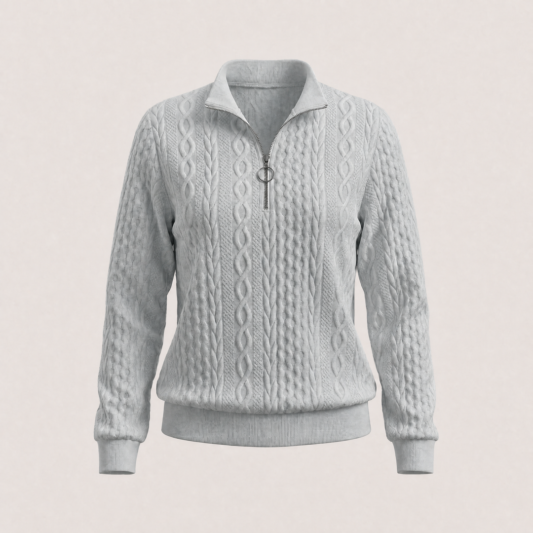 Amy | Zipper Sweater – Cozy and Stylish Design for Women
