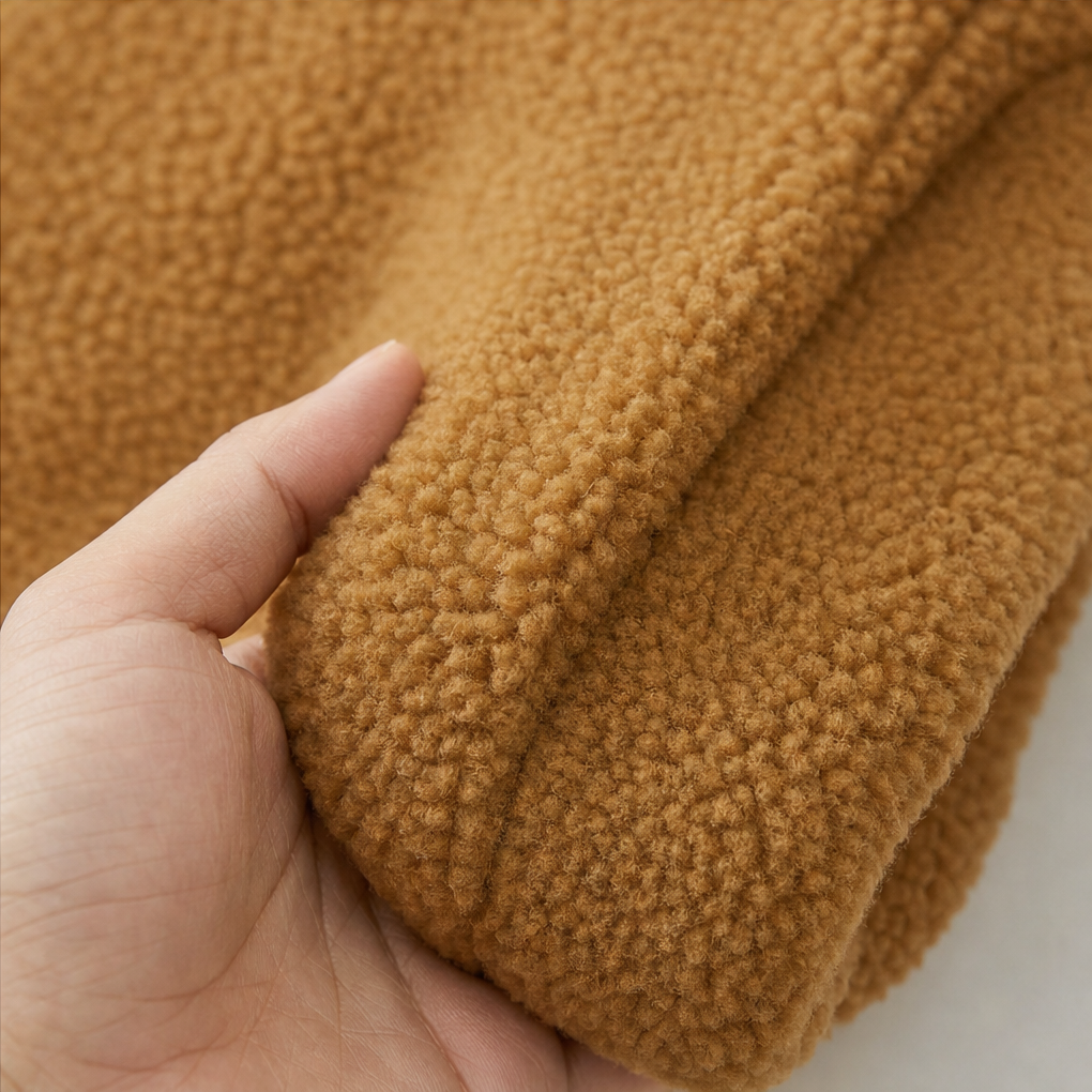 Velmora | Fleece-Look Jacke mit Stehkragen – Bequem und Warm für Frauen