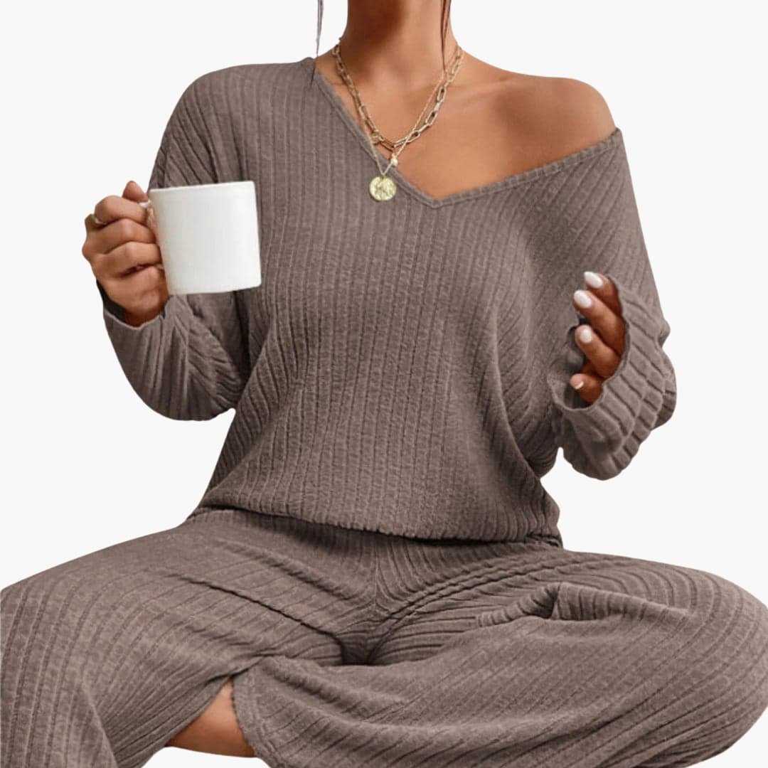 Natura | Knit Loungewear Set – Cozy Long Sleeves for Women