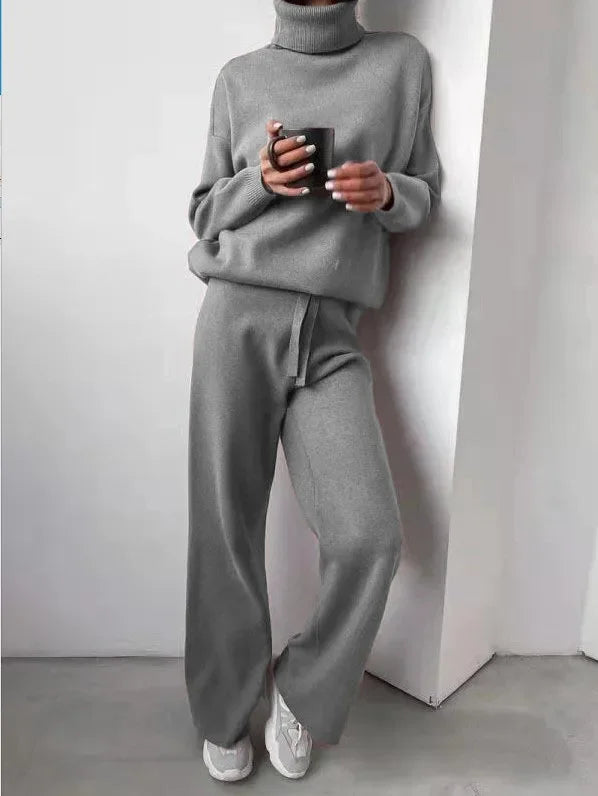 Elena | Elegant and Cozy Two-Piece Set with Turtleneck