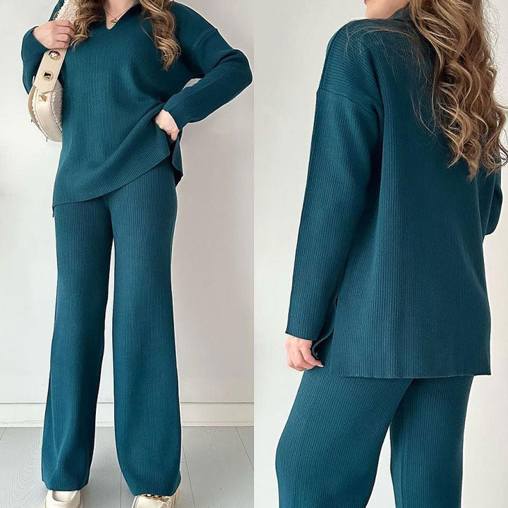 Simone | Zweiteiliger Strickanzug – Eleganter Komfort für jeden Anlass