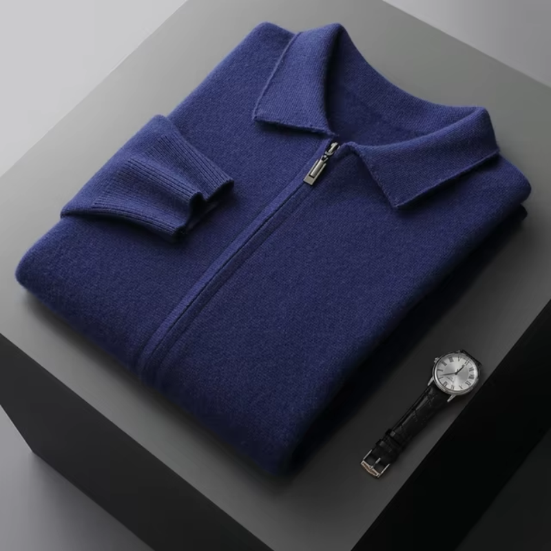 David | Modern and Elegant Men's Cardigan with Zipper
