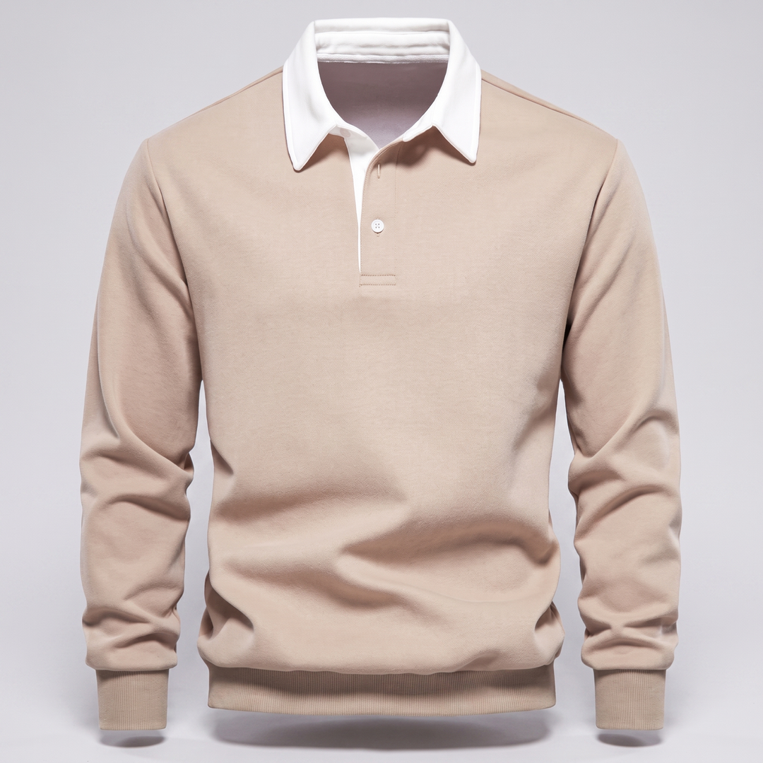 Ellison | Polo Sweater mit langen Ärmeln für Herren
